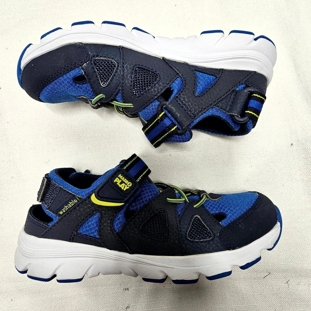 Stride Rite Made 2 Play Boys 13 Blue Water Sandals‎ Hybrid Sneakers Washable